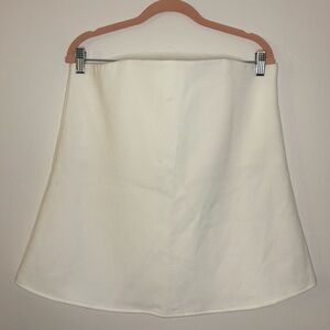 L NWT Tuckernuck Strapless Ivory Crepe Marin Top